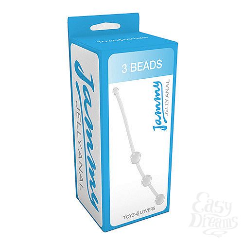  2     JAMMY JELLY ANAL 3 BEADS CRYSTALL - 15 .