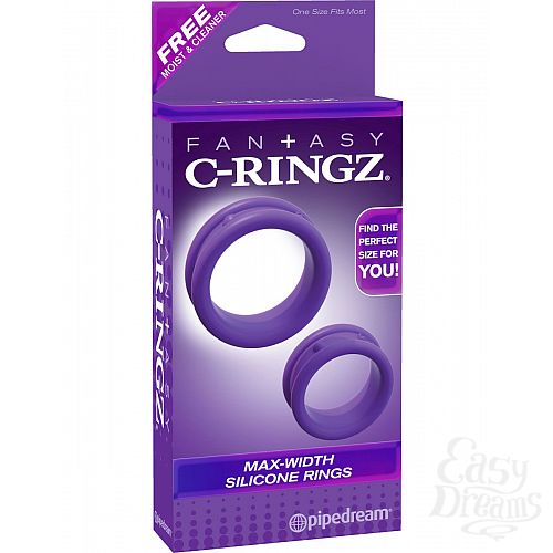 Фотография 5  Набор из двух фиолетовых эрекционных колец Max Width Silicone Rings