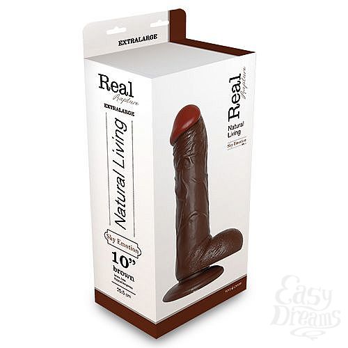 ���������� 2  ���������� ������������� REALISTIC DILDO REAL RAPTURE �� �������� - 28,5 ��.