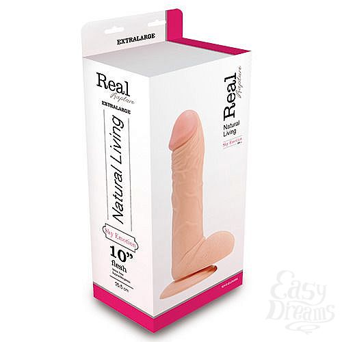 ���������� 2  ���������� ������������� REALISTIC DILDO REAL RAPTURE - 28,5 ��.