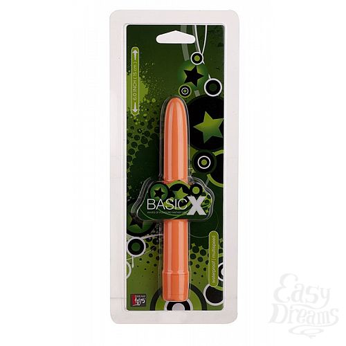 ���������� 2  ��������� �������� BASICX MULTISPEED VIBRATOR ORANGE 6INCH - 15 ��.