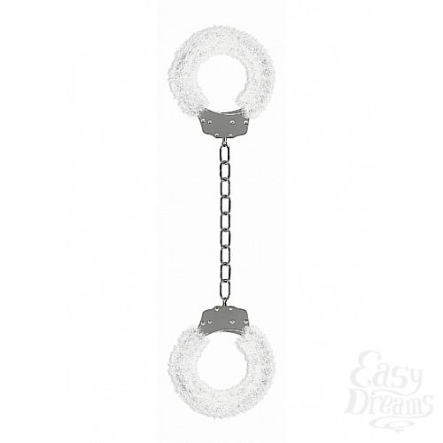 ���������� 1:  ������� Beginner s Legcuffs Furry White SH-OU007WHT