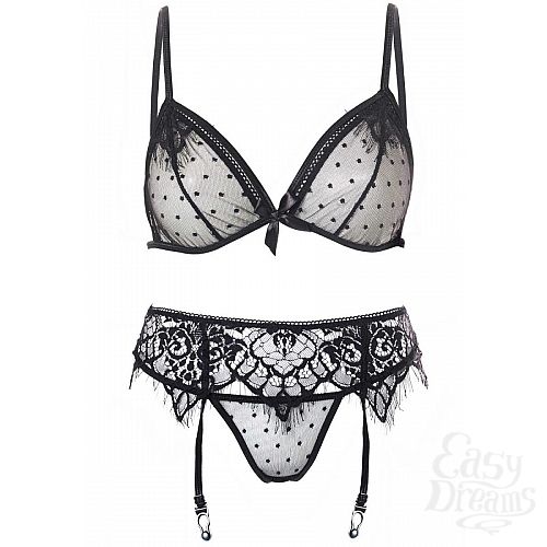 ���������� 3  �������� ����� STRAPPY BRA   GARTER SET �� 3 ���������