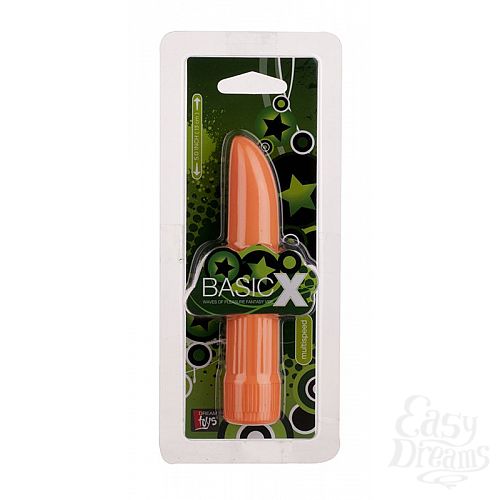 ���������� 2  ��������� ������������ �������� BASICX MULTISPEED VIBRATOR ORANGE 5INCH - 13 ��.