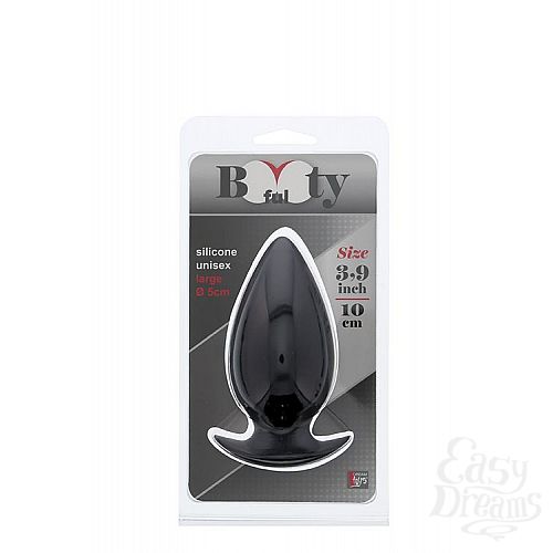  2      BOOTYFUL ANAL PLUG LARGE BLACK - 10 .