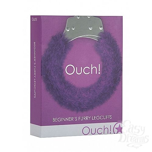 ���������� 2  ������� Beginner s Legcuffs Furry Purple SH-OU007PUR