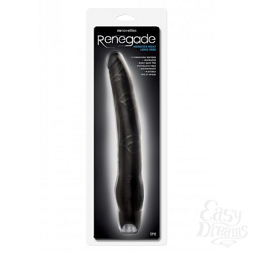 ���������� 2  ������� �������� 30 �� - Monster Meat Long Vibe Black, ������