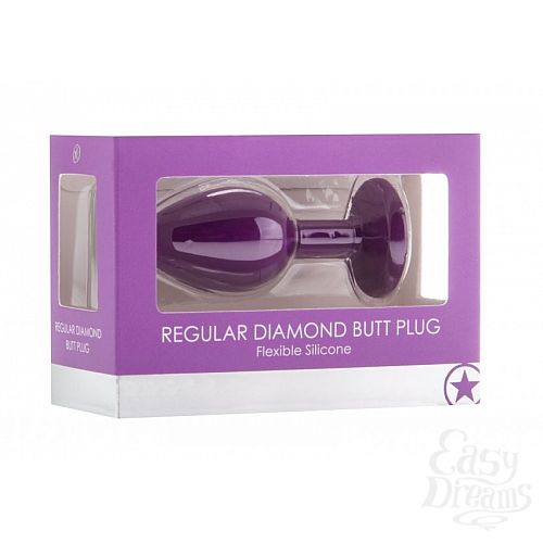 ���������� 2  ���������� �������� ������ OUCH! Regular Diamond Butt Plug � ���������� ���������� - 7,3 ��.