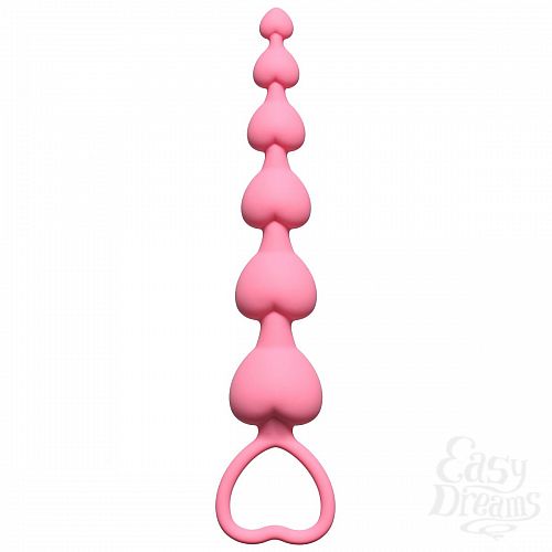  1:     Heart s Beads Pink - 18 .