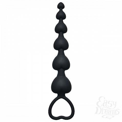  1:  ׸   Heart s Beads Black - 18 .