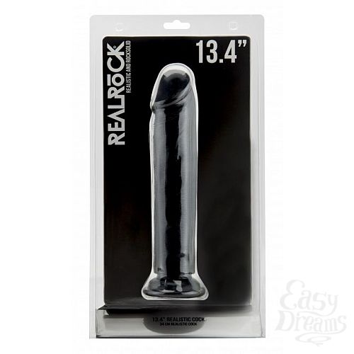 ���������� 2  ׸���� �������������-������ Realistic Cock 13,4 Inch No Scrotum - 34 ��.