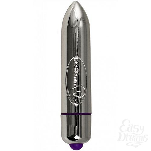 Фотография 1:  Серебристая вибропулька RO-80MM 7-SPEED CHROME - 7,9 см.