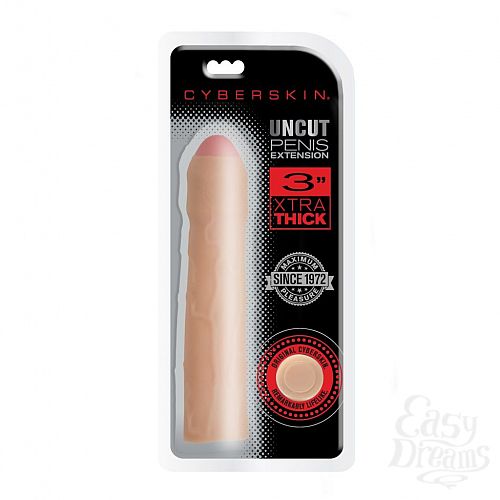 ���������� 4  �������� ������� �� ����� CyberSkin 3 inch Xtra Uncut Transformer Penis Extension - 19,6 ��.