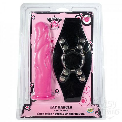  2     BRUTAL PNK LAPDANCER DONG W HARNESS9719TJ