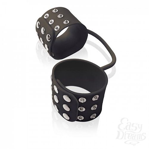 ���������� 2  ����������� ��������� FF ELITE - SILICONE CUFFS BLACK 457023PD