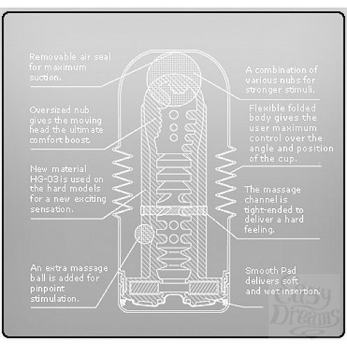  4      Tenga Hard Rolling Head Cup,  - 