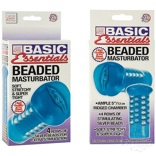 Фотография 3  Синий мастурбатор BASIC BEADED 1786-12 BX SE