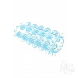  Toy Joy Power Stretchy Sleeve Blue Насадка цвет прозрачно-голубой 
