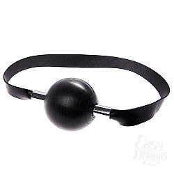 Чёрный резиновый кляп-шар Чёрный резиновый кляп-шар