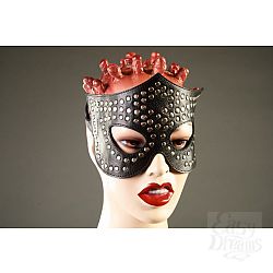 Чёрная маска-очки с клёпками Чёрная маска-очки с клёпками