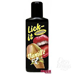Съедобная смазка Lick It со вкусом ванили - 50 мл. Съедобная смазка Lick It со вкусом ванили - 50 мл.