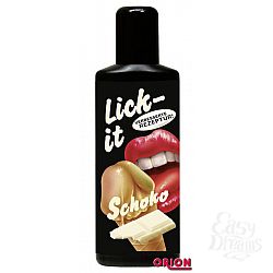 Съедобная смазка Lick It со вкусом белого шоколада - 100 мл. Съедобная смазка Lick It со вкусом белого шоколада - 100 мл.