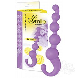 Сиреневый анальный стимулятор Smile Bowler Stimulator - 17 см. Сиреневый анальный стимулятор Smile Bowler Stimulator - 17 см.