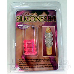 Розовая силиконовая насадка на фаллос Розовая силиконовая насадка на фаллос