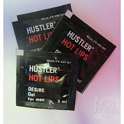 Пробник возбуждающей мужской гель-смазки HOT LIPS - 5 мл. Пробник возбуждающей мужской гель-смазки HOT LIPS - 5 мл.