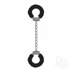Кандалы с чёрным мехом Furry Ankle Cuffs Кандалы с чёрным мехом Furry Ankle Cuffs