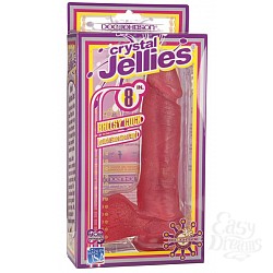 Розовый фаллос на присоске CRYSTAL JELLIES Розовый фаллос на присоске CRYSTAL JELLIES