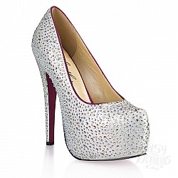 Туфли с серебристыми кристаллами JEWERLY HFW-505-7 Туфли с серебристыми кристаллами JEWERLY HFW-505-7