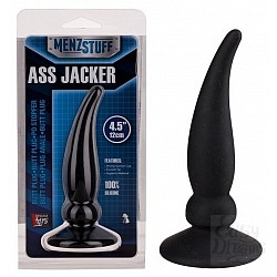 Чёрная пробка ASS JACKER для анальной стимуляции Чёрная пробка ASS JACKER для анальной стимуляции