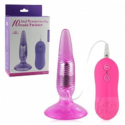 Пурпурный анальный стимулятор Twister с вибрацией Пурпурный анальный стимулятор Twister с вибрацией